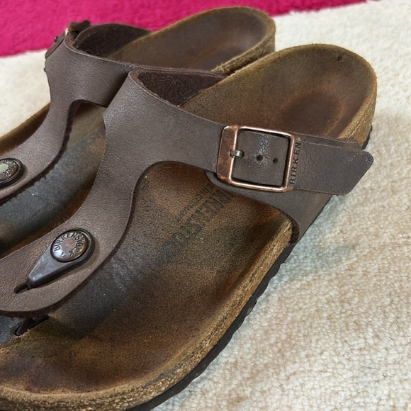 BIRKENSTOCK GIZEH KIDS BIRKO-FLOR Sandals -Mocha - Picture 13 of 17